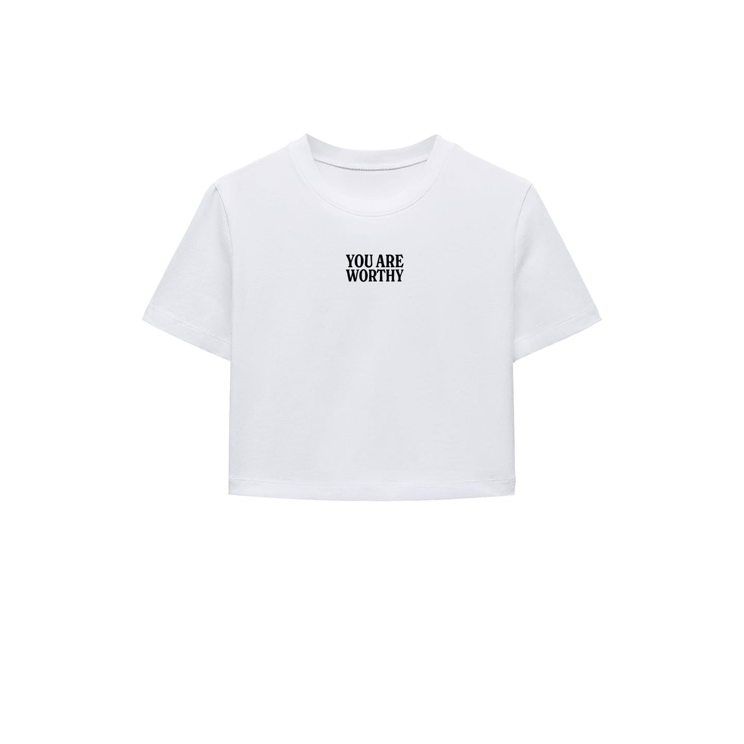 Worthy of Love Crop Tişört