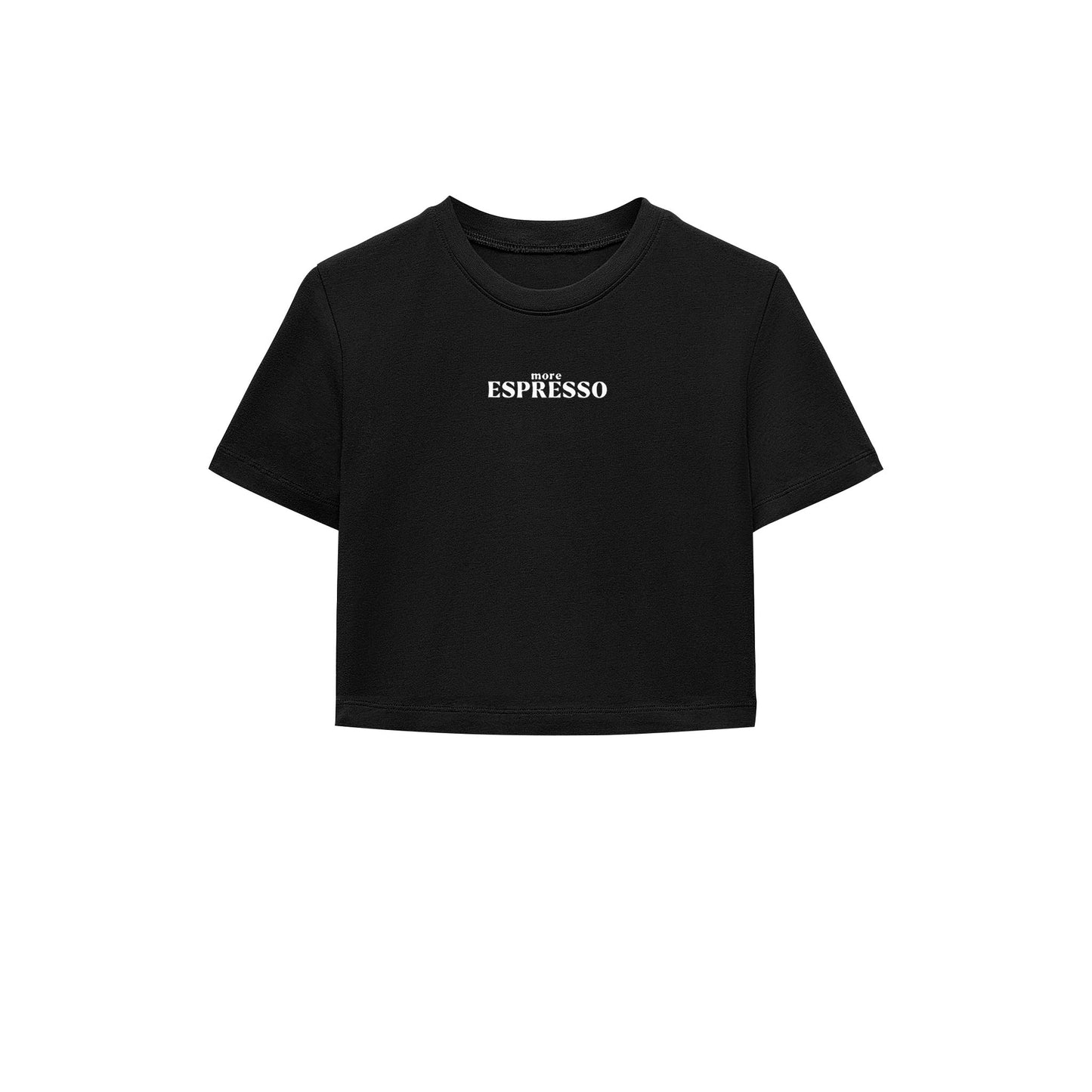 More Espresso Less Depresso Crop Tişört