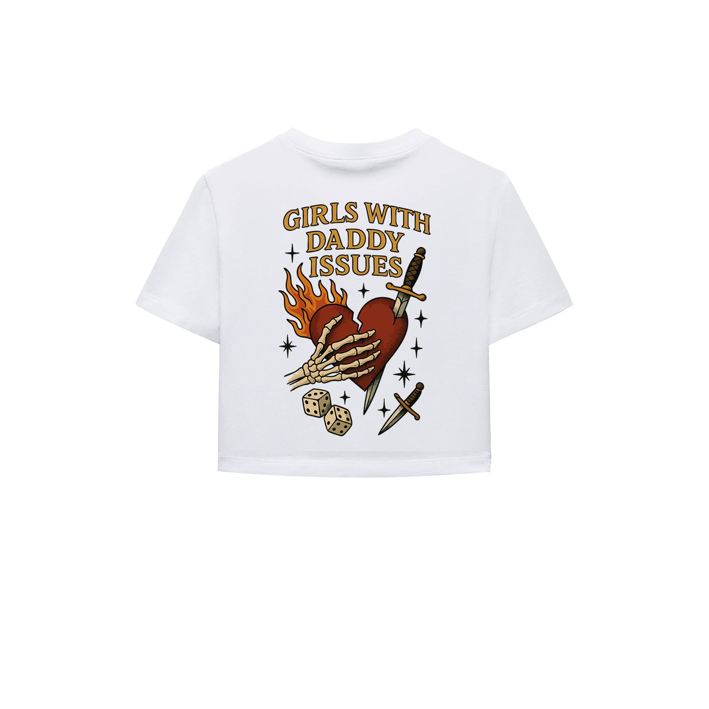 Girls With Daddy Issues Crop Tişört