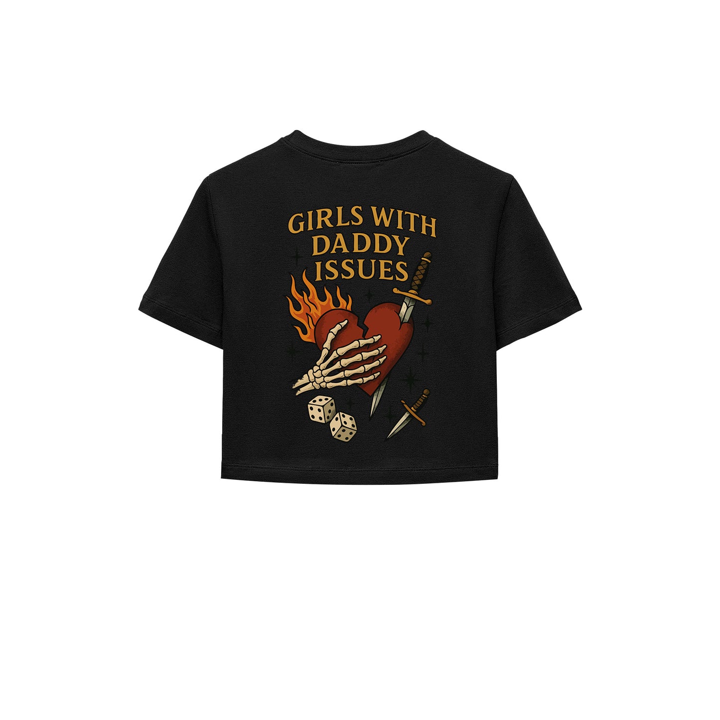 Girls With Daddy Issues Crop Tişört
