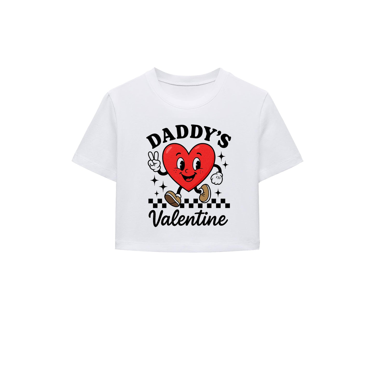 Daddy's Valentine Crop Tişört