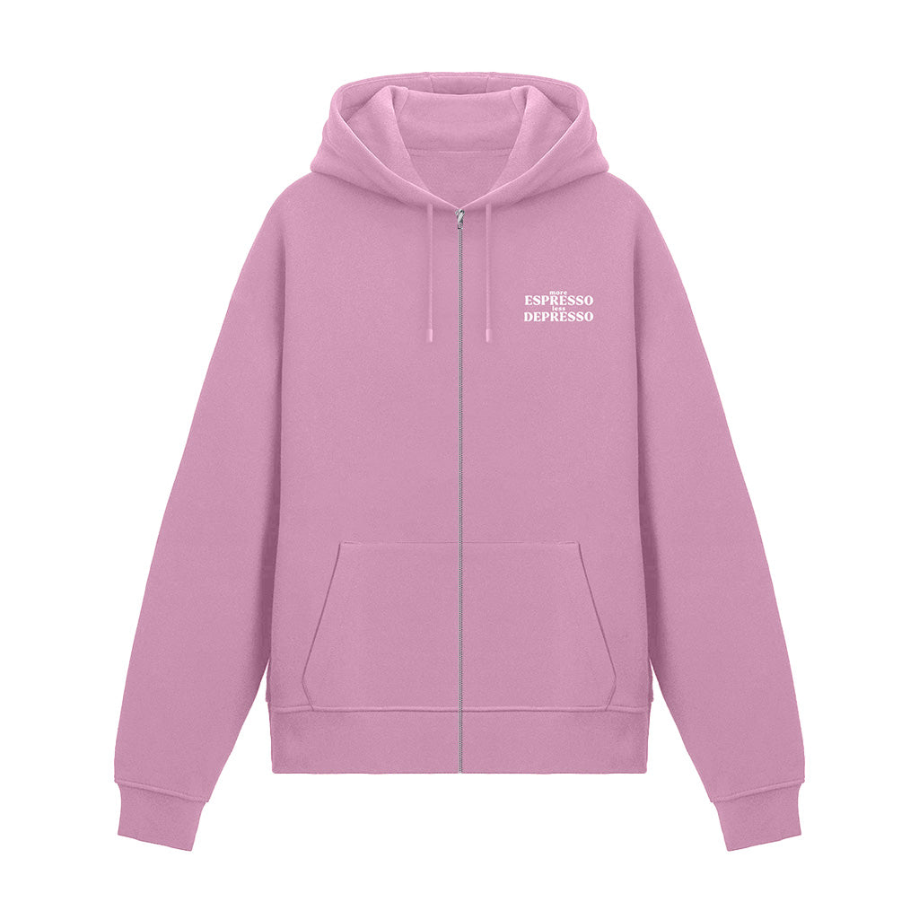 More Espresso Less Depresso Zip Hoodie