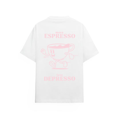 More Espresso Less Depresso Tişört