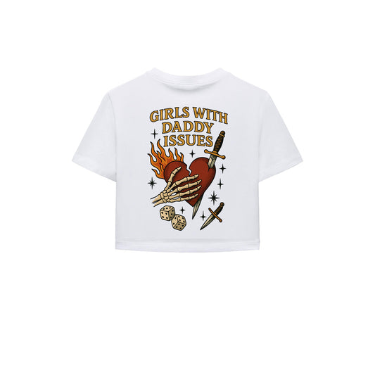 Girls With Daddy Issues Crop Tişört
