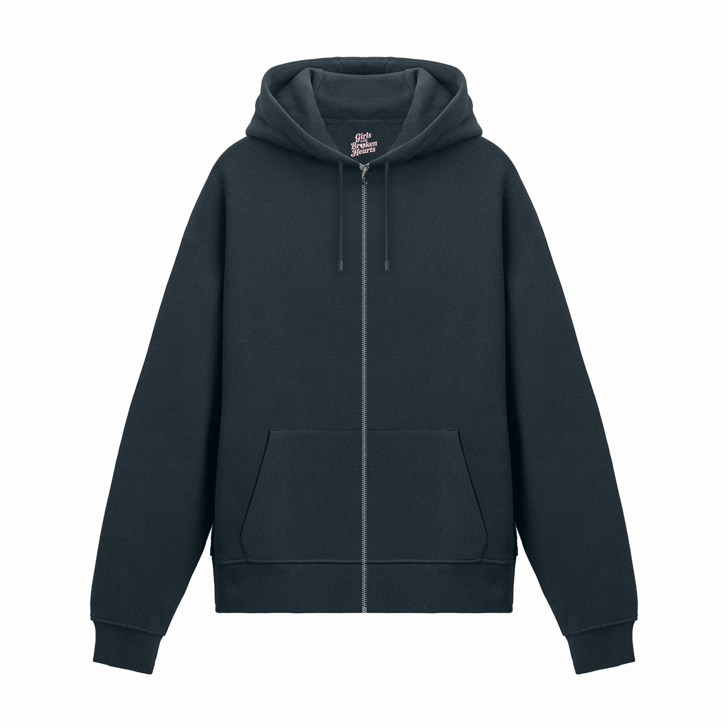 Basic Smoke Zip Hoodie
