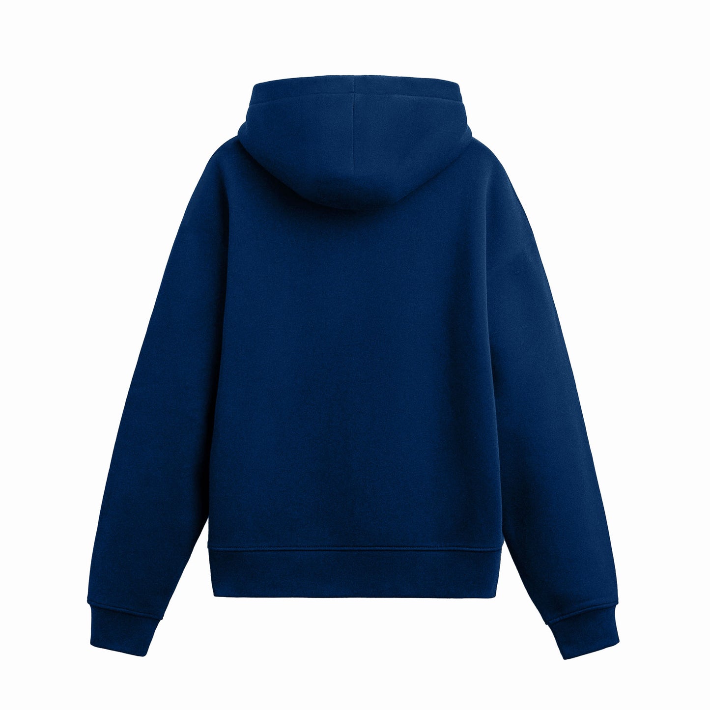 Basic Navy Blue Zip Hoodie