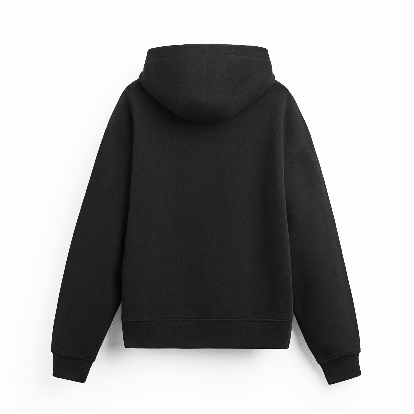 Basic Black Zip Hoodie