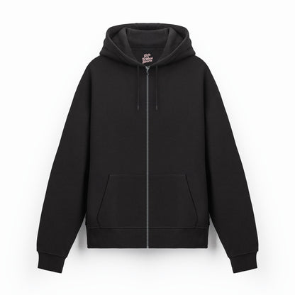 Basic Black Zip Hoodie